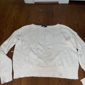 Forever 21 cream/ off white sweater size medium